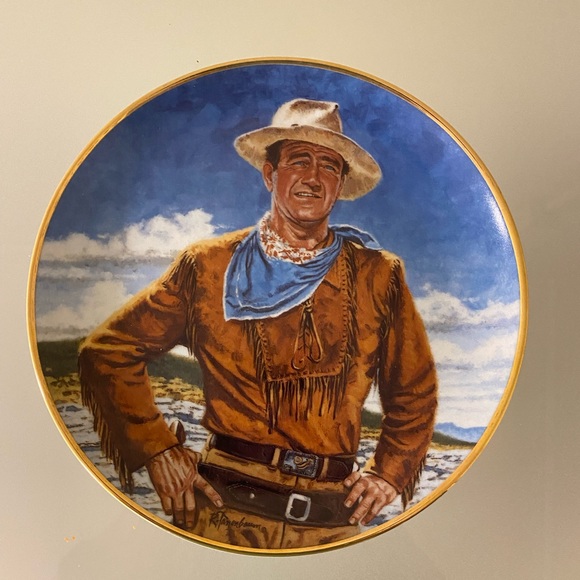 John Wayne "The Duke" Franklin Mint Limited Edition Collector Plate No G4749 - Picture 2 of 6